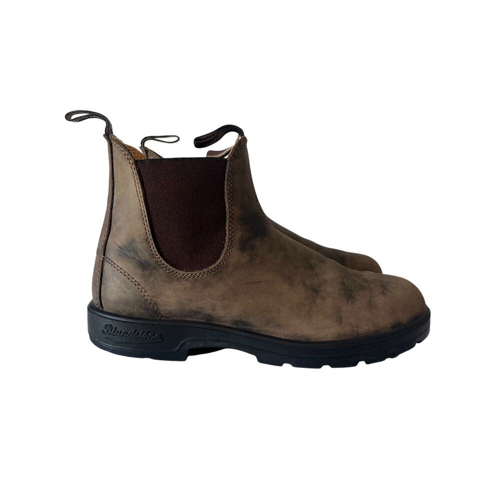 Blundstone 585 Rustic Brown Leather Chelsea Boots AU 8.5 US Men 9.5 Women 11.5